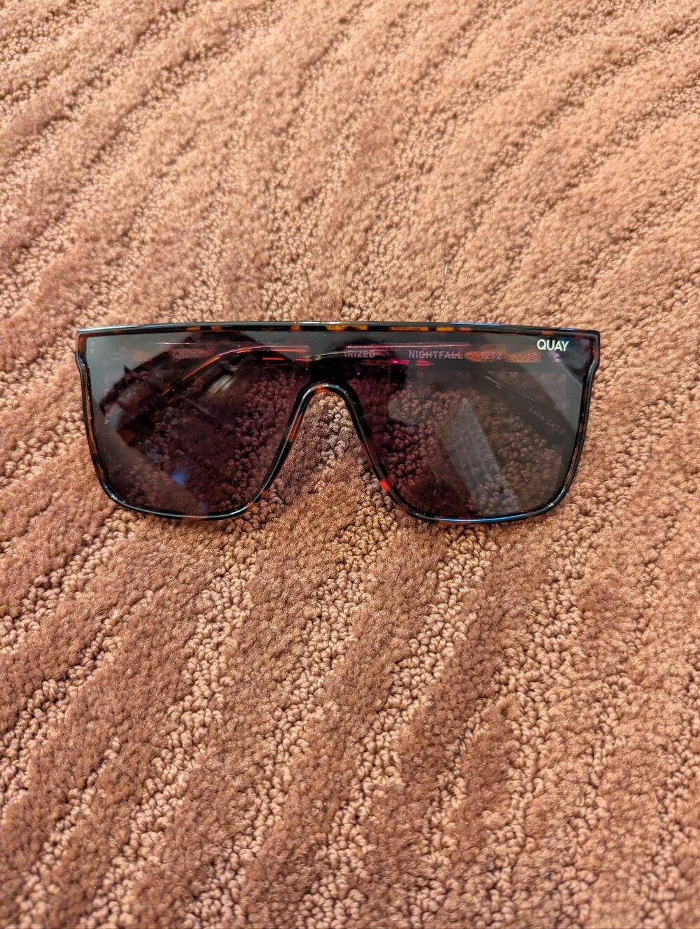 Quay Polaized Nightfall Sunglasses In  Tortoise